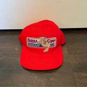 Bubba Gump Shrimp Co Red Embroidered Snap Back Cap Forrest Gump adjustable Hat